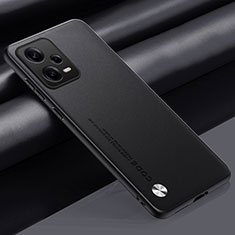 Funda Lujo Cuero Carcasa S01 para Xiaomi Redmi Note 12 Pro 5G Negro