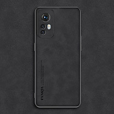 Funda Lujo Cuero Carcasa S01 para Xiaomi Redmi Note 12S Negro