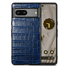 Funda Lujo Cuero Carcasa S01D para Google Pixel 7a 5G Azul