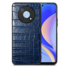 Funda Lujo Cuero Carcasa S01D para Huawei Enjoy 50 Pro Azul