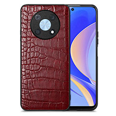 Funda Lujo Cuero Carcasa S01D para Huawei Enjoy 50 Pro Rojo