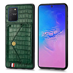 Funda Lujo Cuero Carcasa S01D para Samsung Galaxy M80S Verde