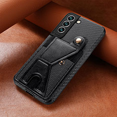 Funda Lujo Cuero Carcasa S01D para Samsung Galaxy S21 FE 5G Negro