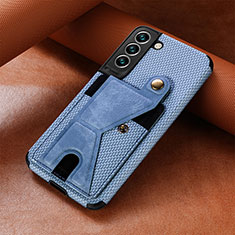 Funda Lujo Cuero Carcasa S01D para Samsung Galaxy S24 5G Azul