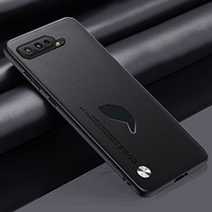 Funda Lujo Cuero Carcasa S02 para Asus ROG Phone 5s Negro