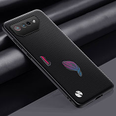 Funda Lujo Cuero Carcasa S02 para Asus ROG Phone 7 Gris Oscuro