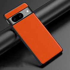 Funda Lujo Cuero Carcasa S02 para Google Pixel 8 5G Naranja