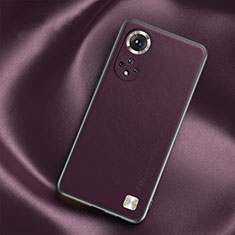 Funda Lujo Cuero Carcasa S02 para Huawei Honor 50 5G Morado