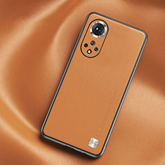 Funda Lujo Cuero Carcasa S02 para Huawei Honor 50 Pro 5G Naranja