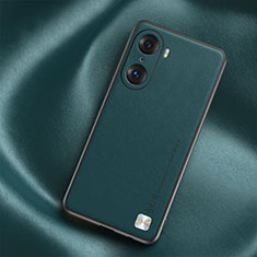 Funda Lujo Cuero Carcasa S02 para Huawei Honor 60 Pro 5G Verde