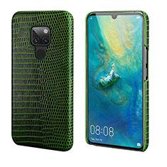 Funda Lujo Cuero Carcasa S02 para Huawei Mate 20 Verde