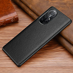 Funda Lujo Cuero Carcasa S02 para Huawei Nova 8 Pro 5G Negro