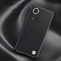 Funda Lujo Cuero Carcasa S02 para Huawei Nova 9 Negro