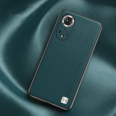 Funda Lujo Cuero Carcasa S02 para Huawei Nova 9 Verde