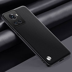 Funda Lujo Cuero Carcasa S02 para OnePlus 10R 5G Gris Oscuro