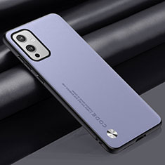 Funda Lujo Cuero Carcasa S02 para OnePlus 9 5G Purpura Claro