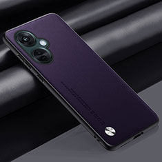 Funda Lujo Cuero Carcasa S02 para OnePlus Nord CE 3 Lite 5G Morado