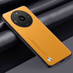 Funda Lujo Cuero Carcasa S02 para Realme 11 Pro 5G Amarillo