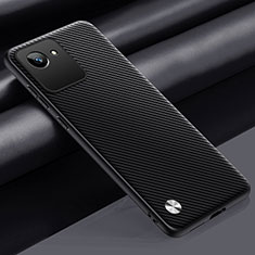 Funda Lujo Cuero Carcasa S02 para Realme C30 Gris Oscuro