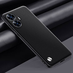 Funda Lujo Cuero Carcasa S02 para Realme C55 Gris Oscuro