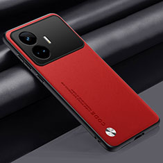 Funda Lujo Cuero Carcasa S02 para Realme GT Neo5 SE 5G Rojo