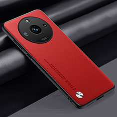 Funda Lujo Cuero Carcasa S02 para Realme Narzo 60 5G Rojo