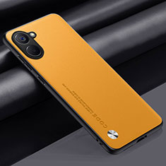 Funda Lujo Cuero Carcasa S02 para Realme Q5x 5G Amarillo