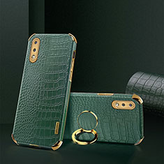 Funda Lujo Cuero Carcasa S02 para Samsung Galaxy A02 Verde