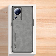 Funda Lujo Cuero Carcasa S02 para Xiaomi Civi 2 5G Gris