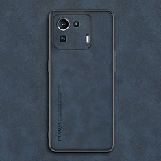 Funda Lujo Cuero Carcasa S02 para Xiaomi Mi 11 Pro 5G Azul