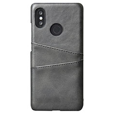 Funda Lujo Cuero Carcasa S02 para Xiaomi Mi 8 Negro