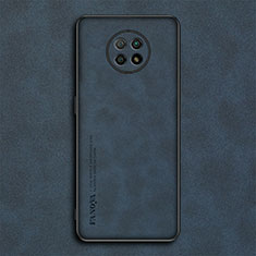 Funda Lujo Cuero Carcasa S02 para Xiaomi Redmi Note 9 5G Azul