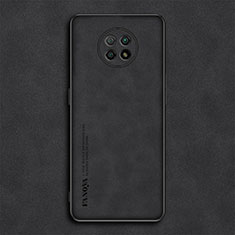 Funda Lujo Cuero Carcasa S02 para Xiaomi Redmi Note 9 5G Negro