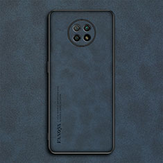 Funda Lujo Cuero Carcasa S02 para Xiaomi Redmi Note 9T 5G Azul