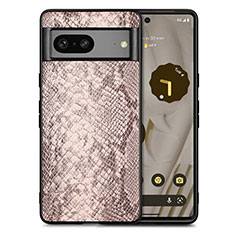 Funda Lujo Cuero Carcasa S02D para Google Pixel 7 5G Gris