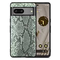 Funda Lujo Cuero Carcasa S02D para Google Pixel 7 5G Verde