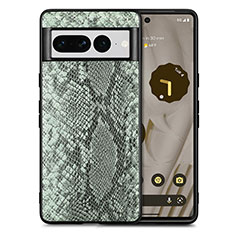 Funda Lujo Cuero Carcasa S02D para Google Pixel 7 Pro 5G Verde