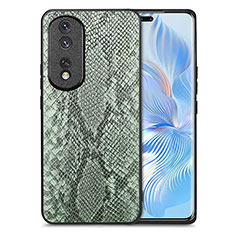 Funda Lujo Cuero Carcasa S02D para Huawei Honor 80 Pro Flat 5G Verde