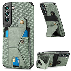 Funda Lujo Cuero Carcasa S02D para Samsung Galaxy S21 FE 5G Verde