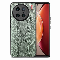 Funda Lujo Cuero Carcasa S02D para Vivo X90 Pro 5G Verde