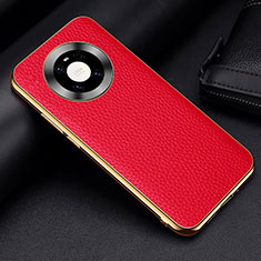 Funda Lujo Cuero Carcasa S03 para Huawei Mate 40 Rojo