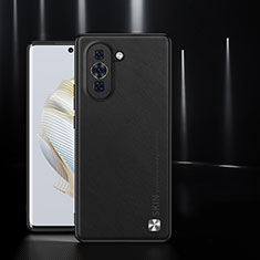 Funda Lujo Cuero Carcasa S03 para Huawei Nova 10 Negro