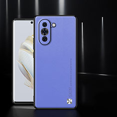 Funda Lujo Cuero Carcasa S03 para Huawei Nova 10 Purpura Claro