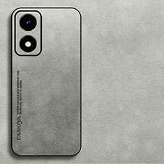 Funda Lujo Cuero Carcasa S03 para Oppo A2x 5G Gris