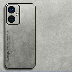 Funda Lujo Cuero Carcasa S03 para Oppo K11 5G Gris