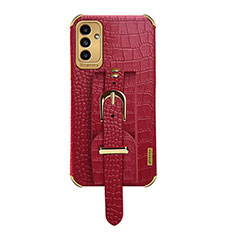 Funda Lujo Cuero Carcasa S03 para Samsung Galaxy A13 5G Rojo