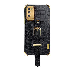 Funda Lujo Cuero Carcasa S03 para Samsung Galaxy M02s Negro