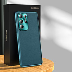 Funda Lujo Cuero Carcasa S03 para Samsung Galaxy S22 Ultra 5G Verde