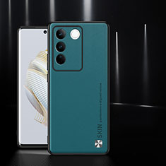 Funda Lujo Cuero Carcasa S03 para Vivo V27e 5G Verde