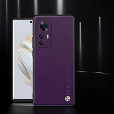 Funda Lujo Cuero Carcasa S03 para Xiaomi Redmi K50 Ultra 5G Morado